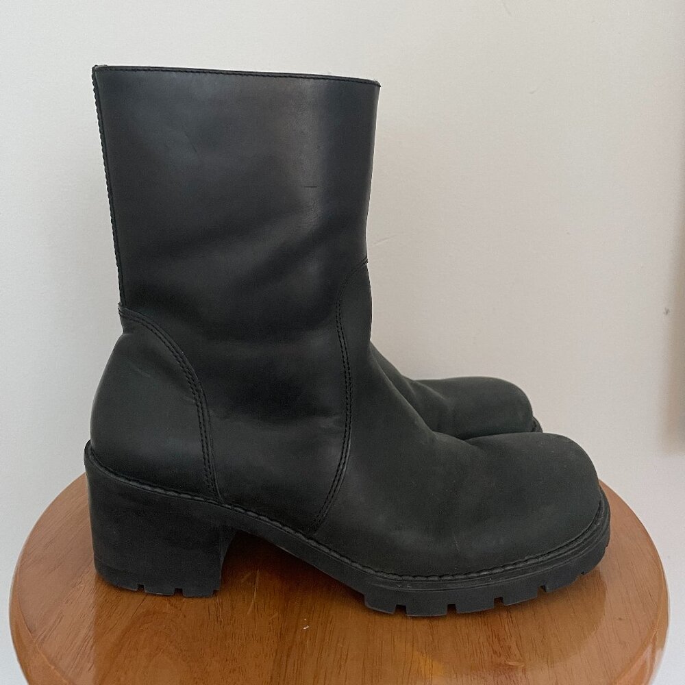 Tommy Hilfiger booties/ low calf boots- 6.5 black but are tight.